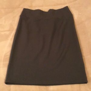 Large Gray LulaRoe Cassie Skirt